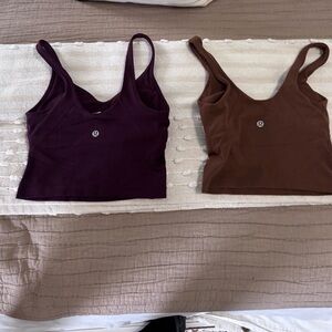 Lululemon bundle 2 align tanks a/b cup size 0/2